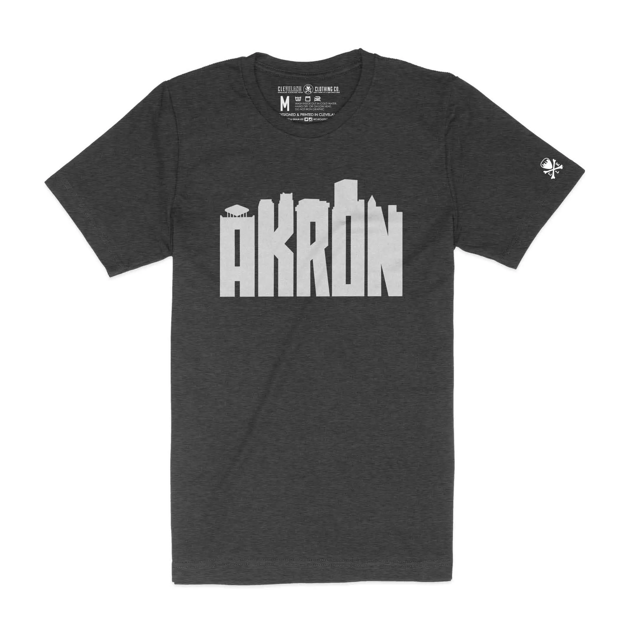 Akron Skyline Letters - Unisex Crew T-Shirt
