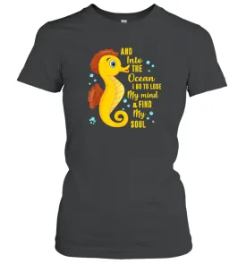 And into the ocean i go to lose my mind and find my soul Gifts Iea Women Cotton T-Shirt