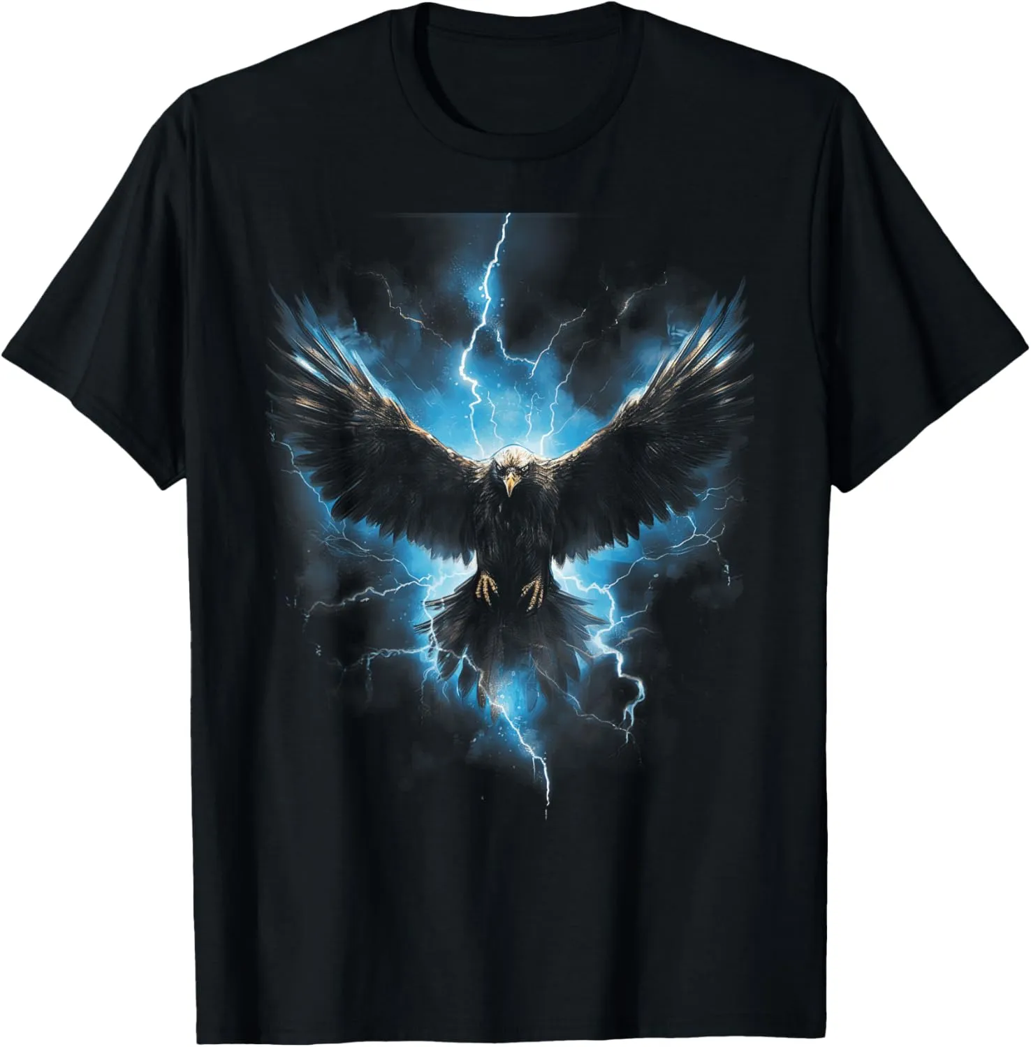 Bald Eagle T-Shirt, Women's, Black, Small, V-Neck, Short Sleeve