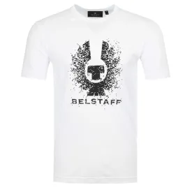 Belstaff Pixelation T-Shirt in White & Black