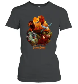 Disney Lion King Main Cast Poster (2) Women Cotton T-Shirt