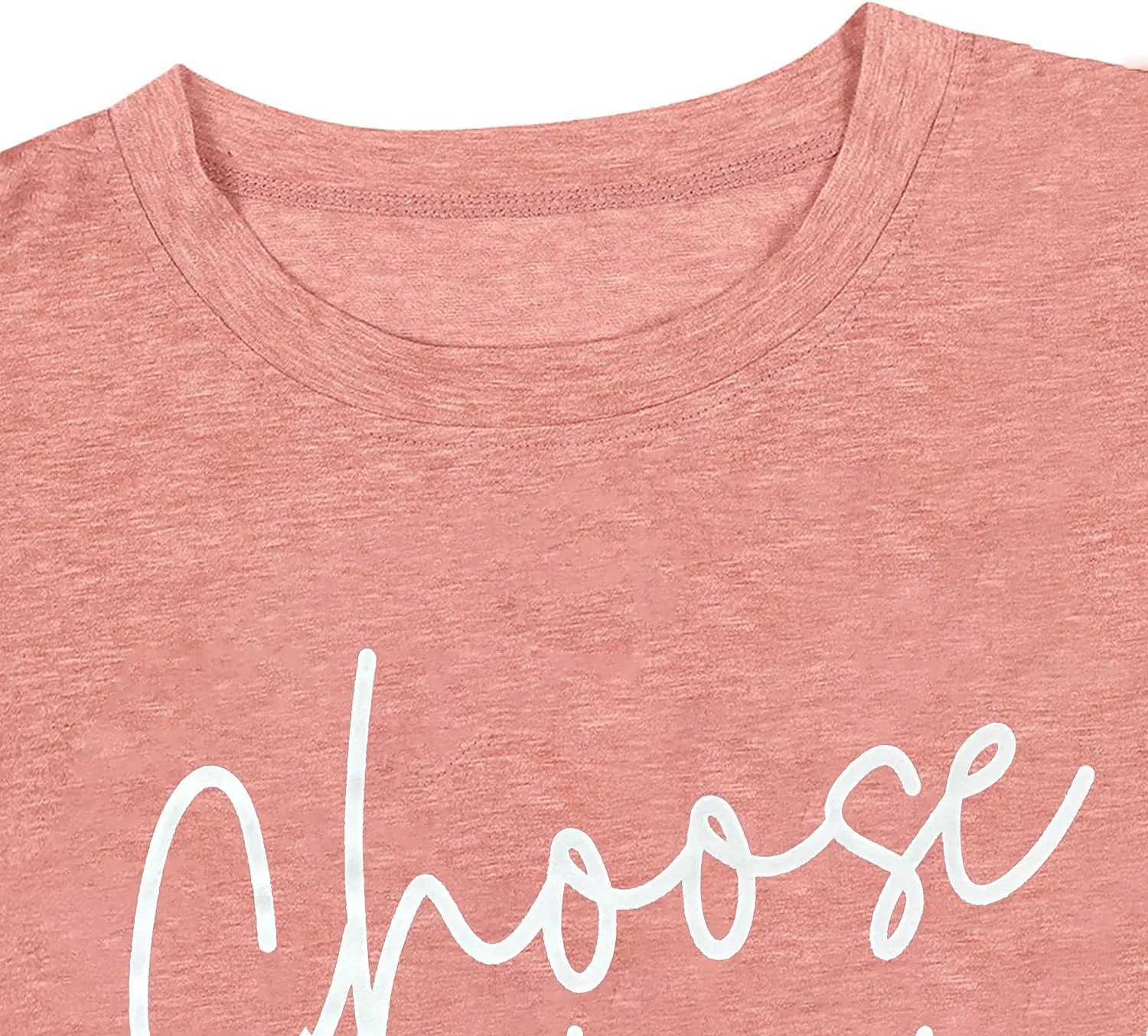 Graphic Tees for Women Choose Happy Letter Print Shirts Sunflower Women T Shirt Inspirational Short Sleeve Casual Tops