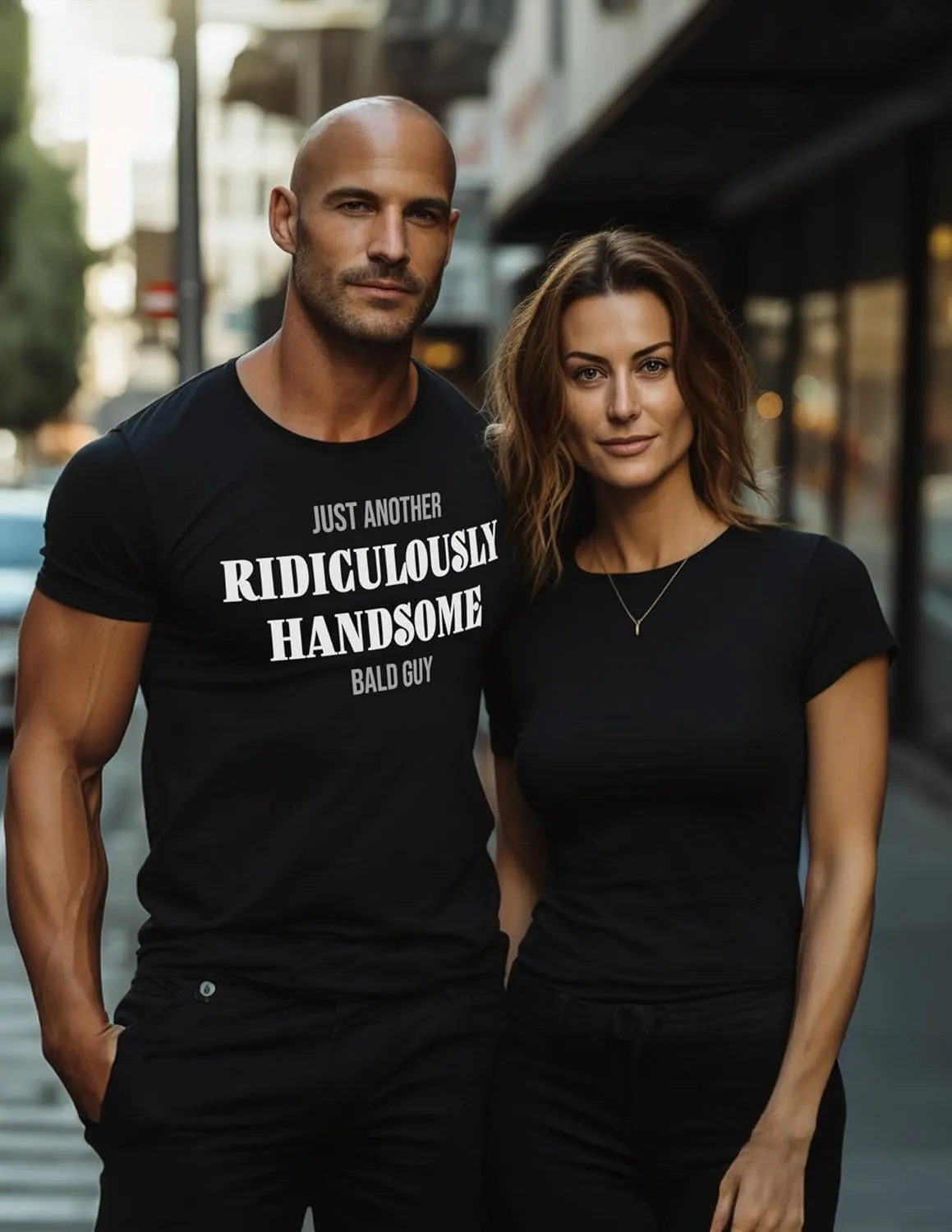 Just Another Sexy Bald Guy | Funny Dad Husband Grandpa Joke Dude Men Humor T-Shirt