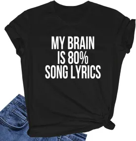 LOOKFACE Women Cute T Shirt Junior Tops Teen Girls Graphic Tees
