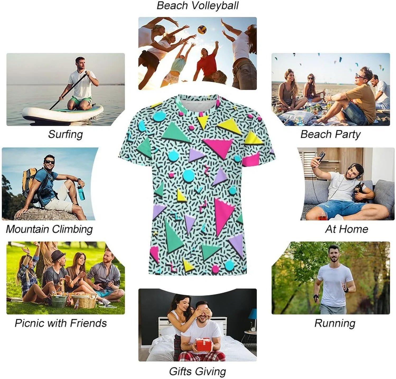 Men's 80s 90s Shirts Retro Vintage Disco Outfit 80s 90s Party Costume