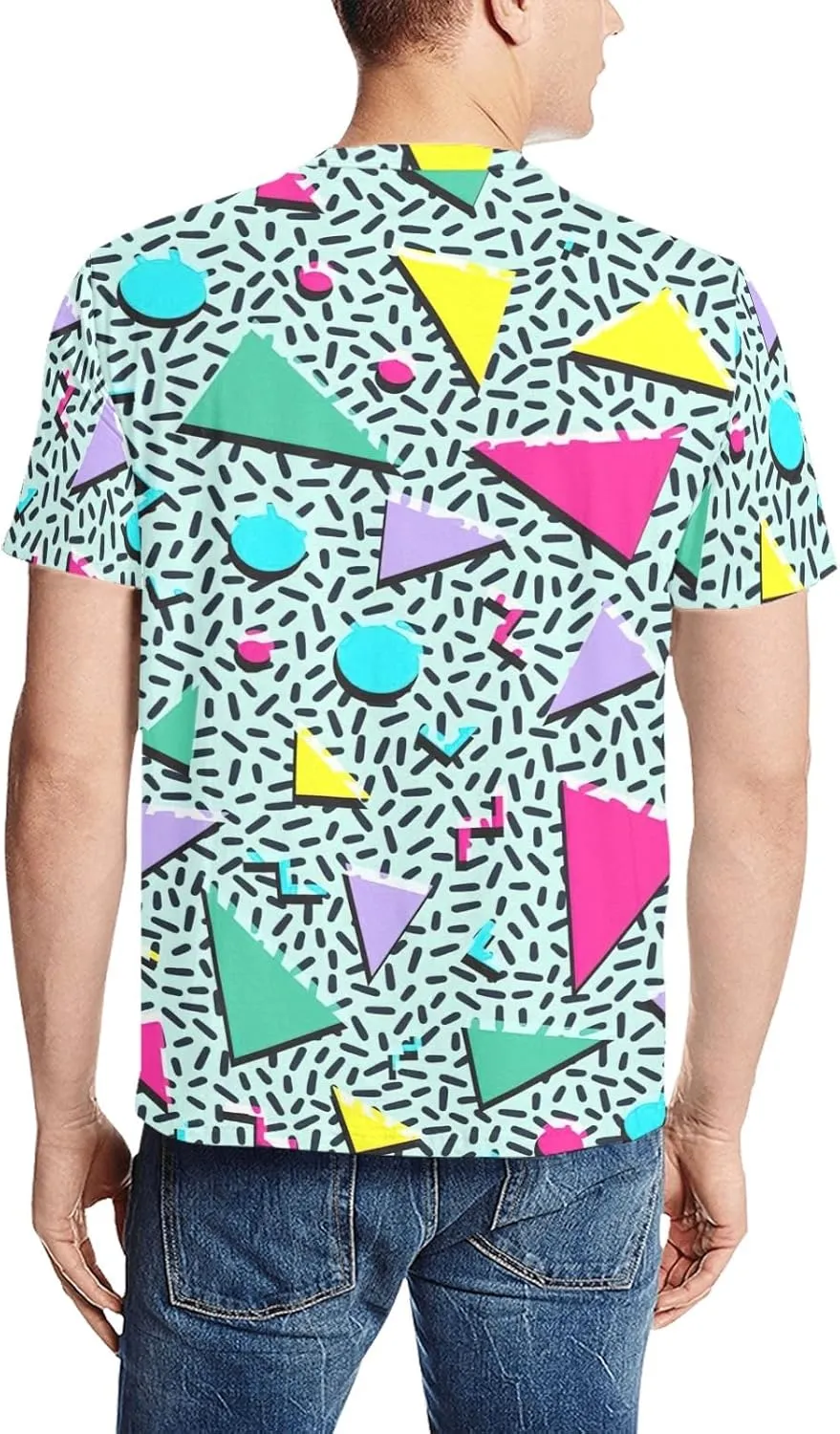 Men's 80s 90s Shirts Retro Vintage Disco Outfit 80s 90s Party Costume