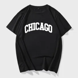 Men's Punk Letter Printed T-shirt