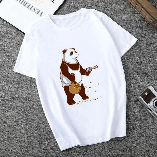 Panda Hearts T Shirt