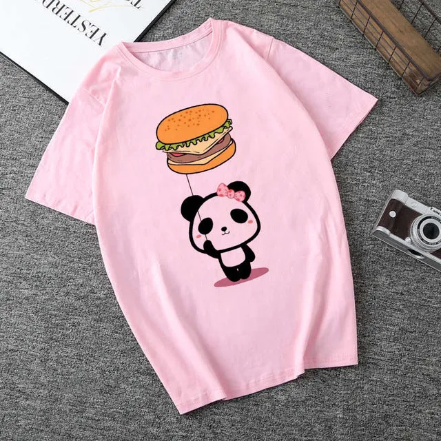 Panda Hearts T Shirt