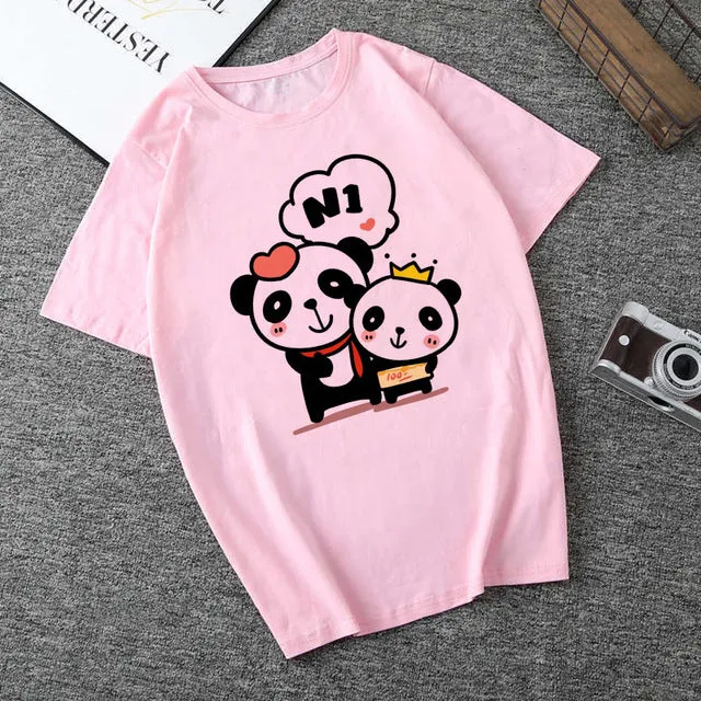 Panda Hearts T Shirt