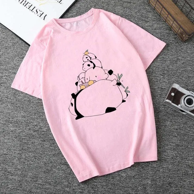Panda Hearts T Shirt