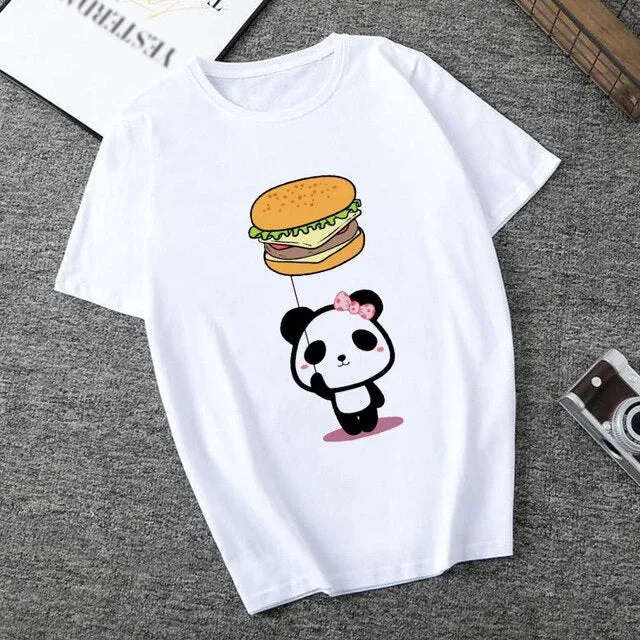 Panda Hearts T Shirt
