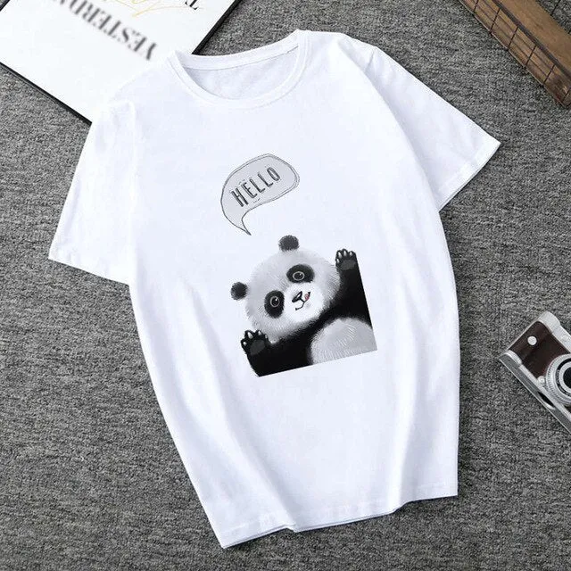 Panda Hearts T Shirt