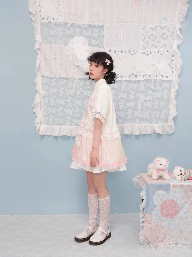 Puppy lace t-shirt【s0000007740】