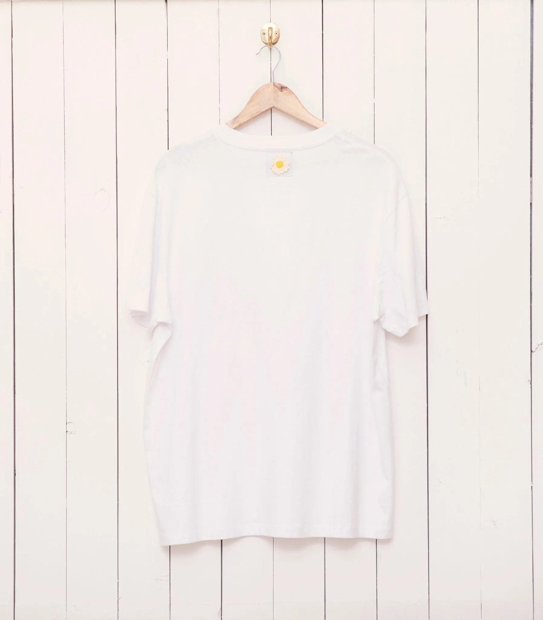T-Shirt with Crochet Pocket