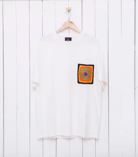 T-Shirt with Crochet Pocket