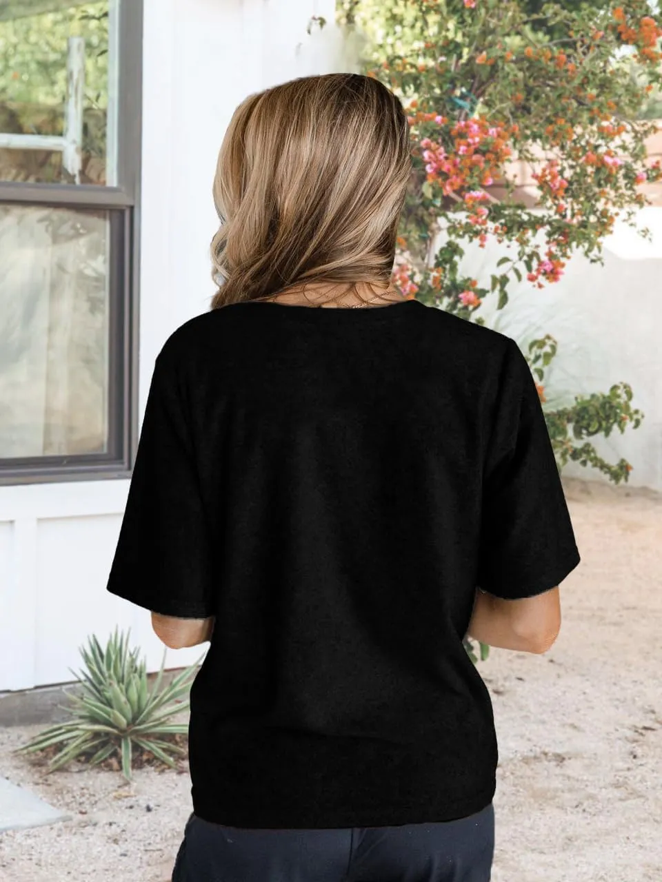Women Boho Wildflower Shirts Funny Flower Plant T Shirt Cute Daisy Graphic Tees Short Sleev Vacation Tops