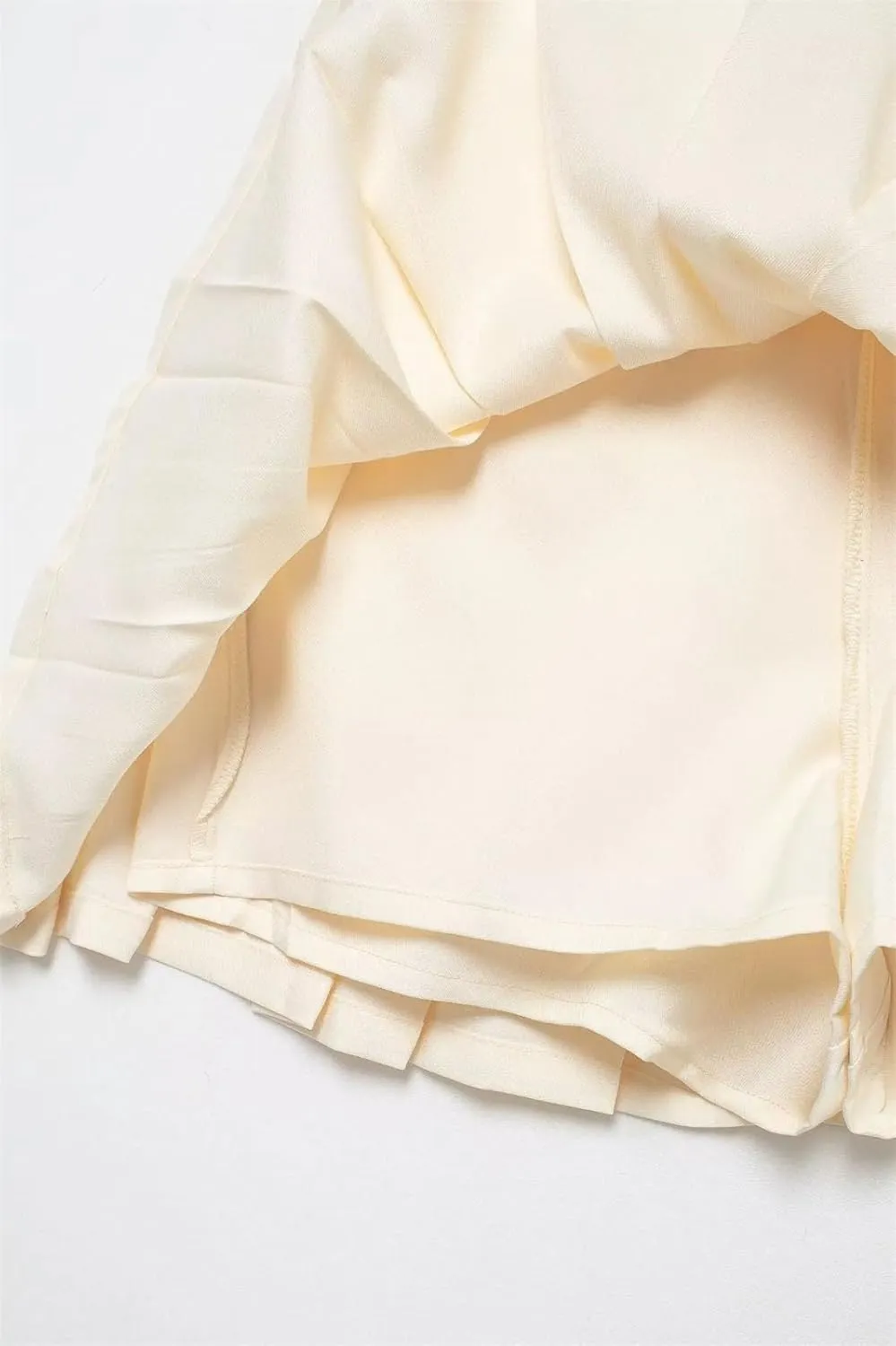 Women's Side Zip Pleated Skirt, High Waist Casual Summer Mini