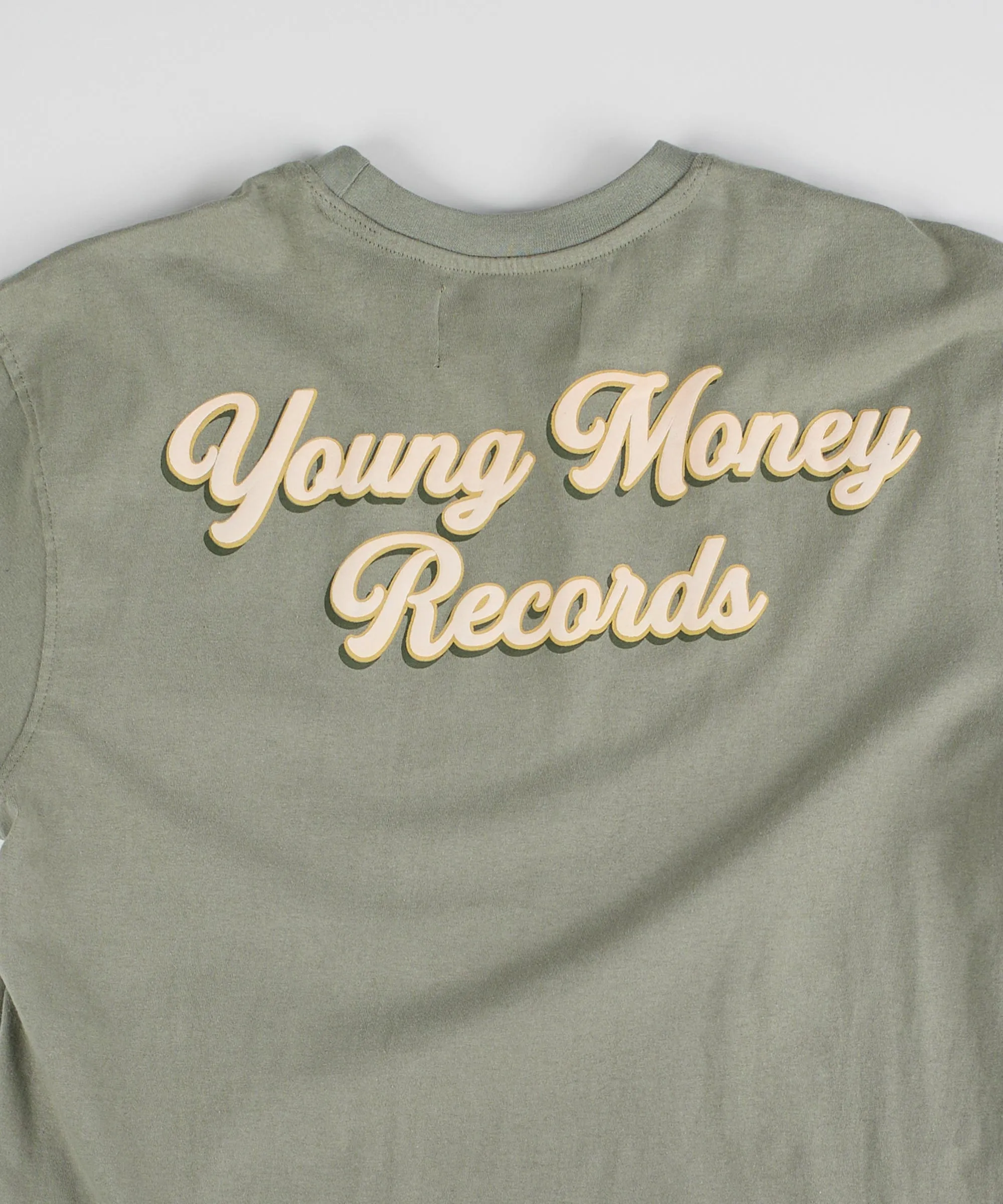 Young Money Records Short Sleeve Tee - Olive Green