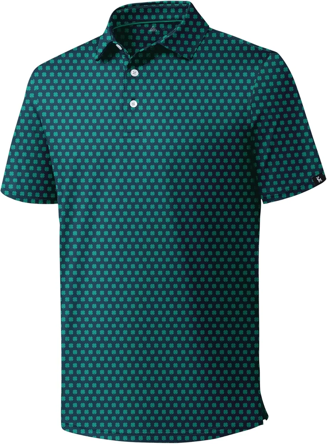 ZITY Mens Print Polo Shirts Short Sleeve Moisture Wicking Shirts for Men Golf Tennis Daily Casual Collared T-Shirt